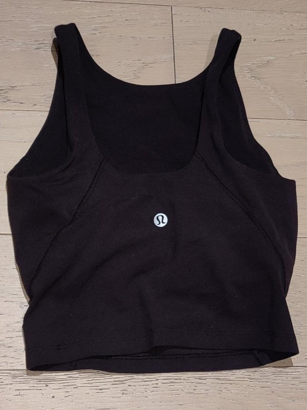 Lululemon Black Crop Tank Top Size 0